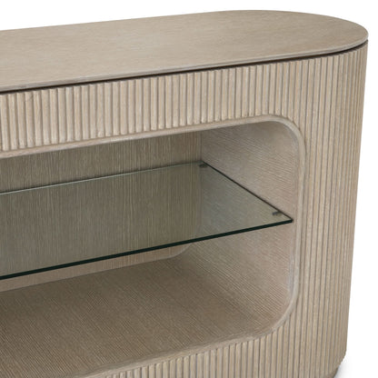 Eichholtz Kommode Bogota – Eichenfurnier Hell | Gerippte Front Sideboard Eichholtz