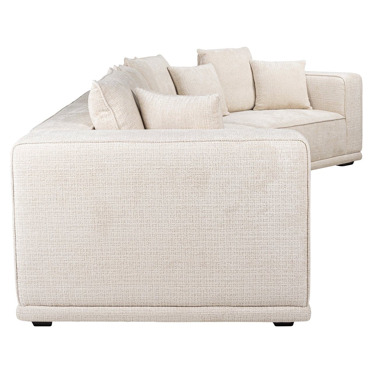 Richmond Interiors - Sofa Lusso 4-Sitzer beige Chenille 4-Sitzer Sofa Richmond Interiors