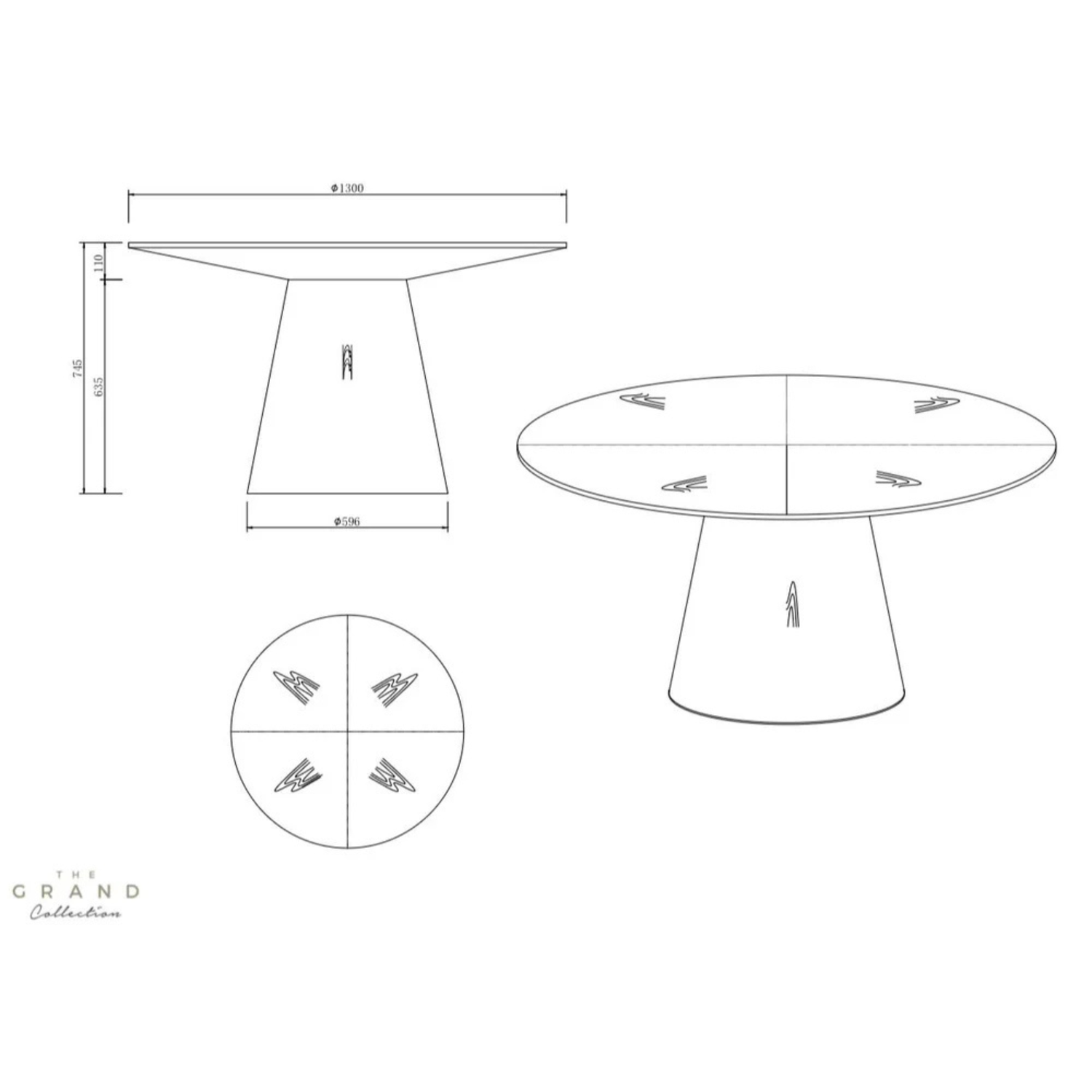 The Grand AMALFI Esstisch rund Esstisch rund The Grand Collection