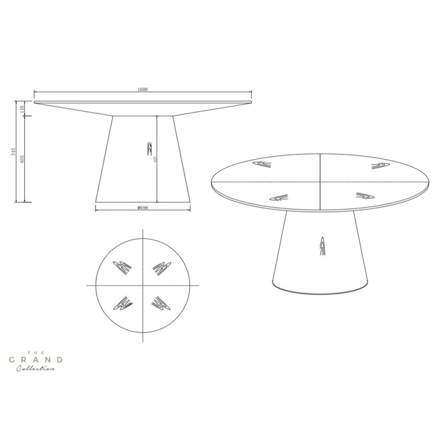 The Grand AMALFI Esstisch rund Esstisch rund The Grand Collection