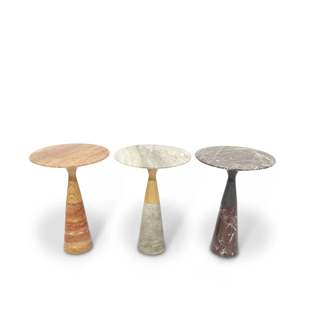 The Grand Collection MIZU Beistelltisch – Naturstein Beistelltisch rund The Grand Collection