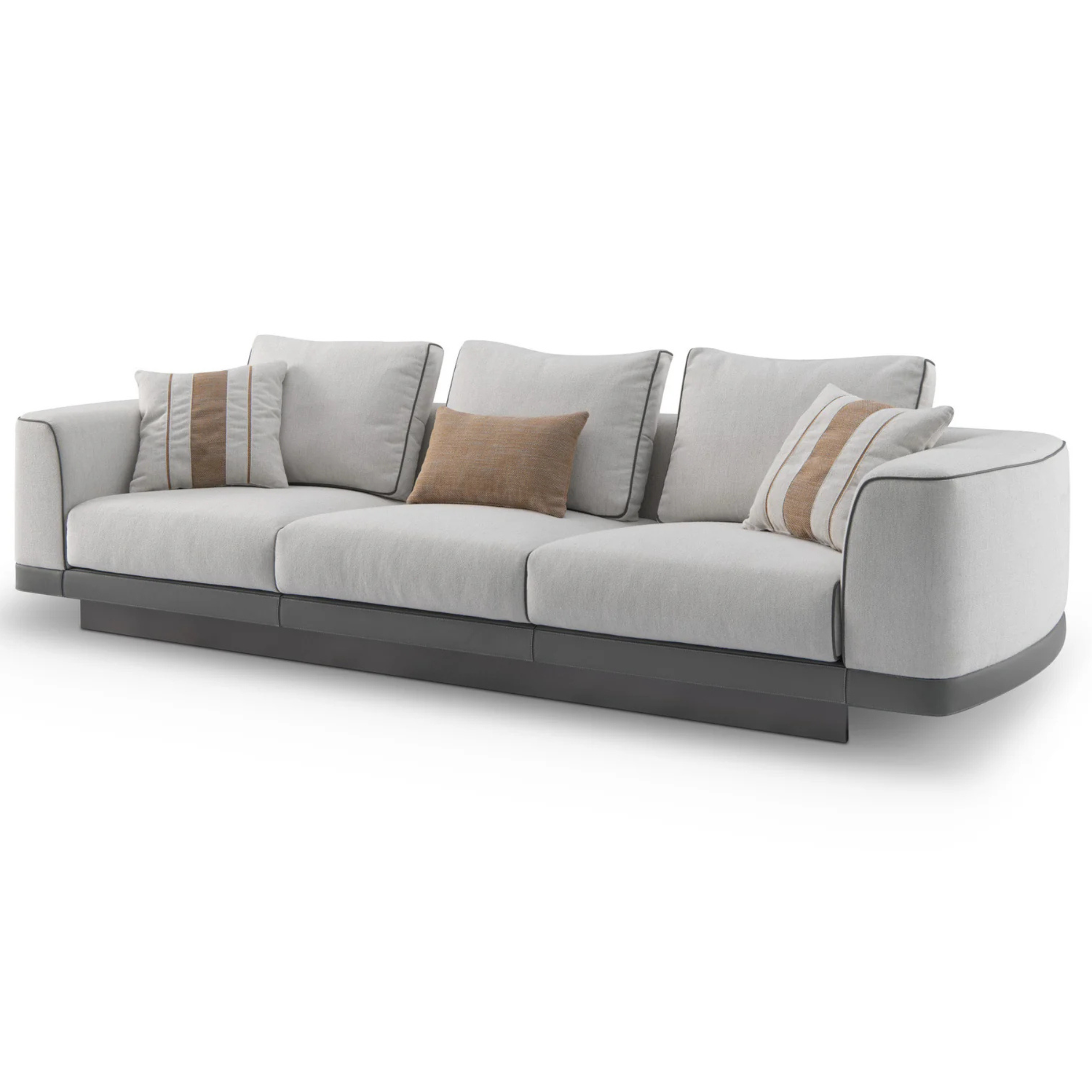The Grand GREGORIO 4-Sitzer Sofa – Greige | Taupe Grau 4-Sitzer Sofa The Grand Collection