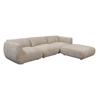 Pole to Pole Sofa Amsterdam – 4-Sitzer mit Ottoman Latte Ecksofa Pole to Pole