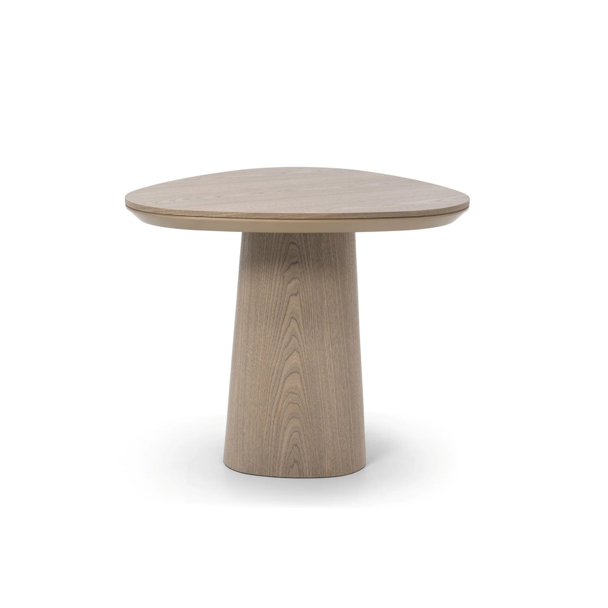 The Grand Collection GIULI Beistelltisch – Helle Eiche und Gold Beistelltisch rund The Grand Collection