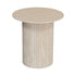Pole to Pole CRAFT Couchtisch - Keramik in Travertinoptik Beistelltisch rund Pole to Pole