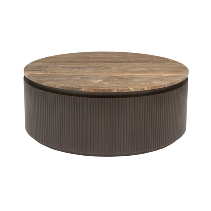 Richmond Interiors – Couchtisch Russo Brown 90Ø Couchtisch rund Richmond Interiors