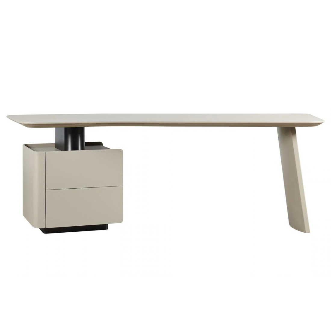 The Grand Collection FIORA Schreibtisch – Micro Leather Craie Schreibtisch The Grand Collection