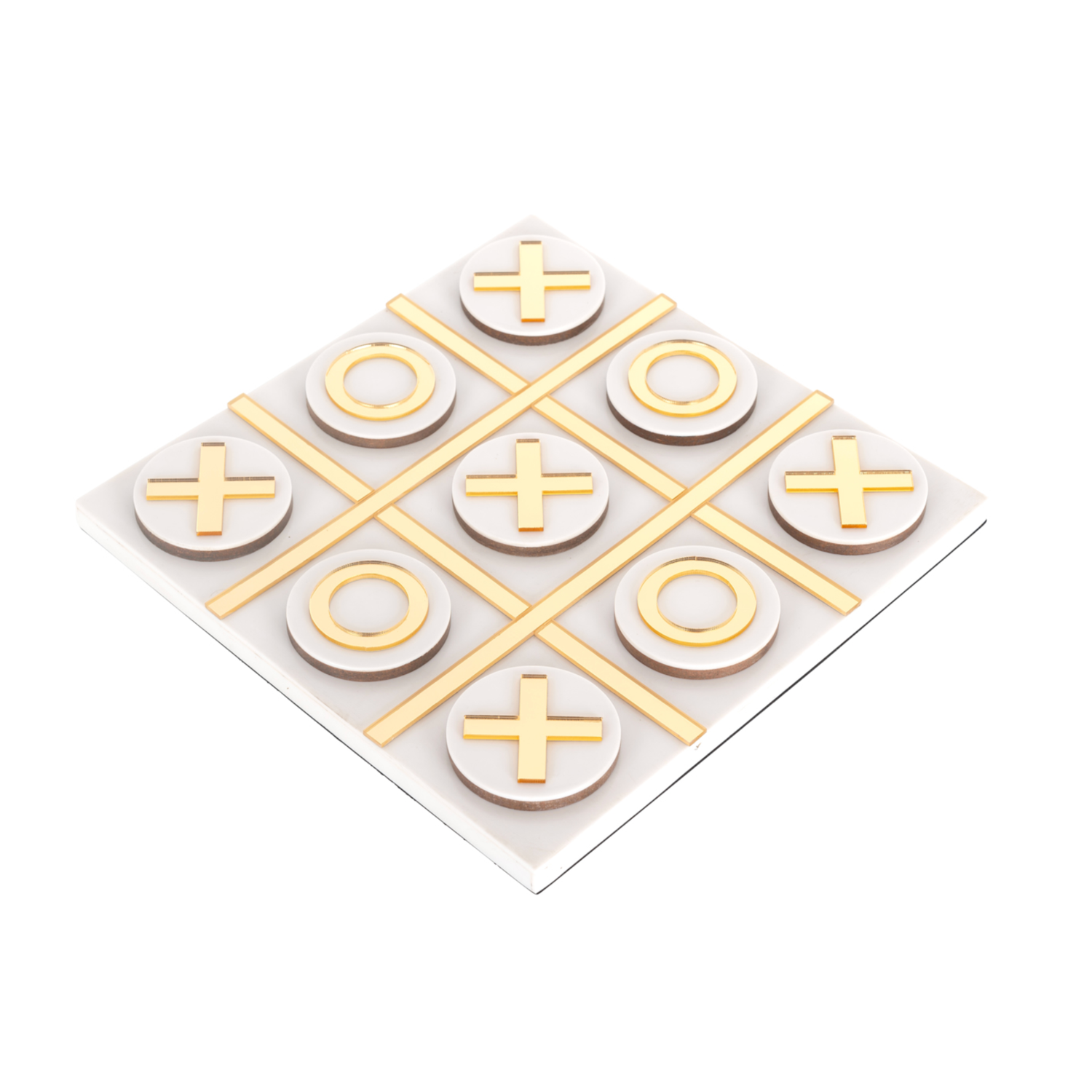 Richmond Interiors Dekoratives Spiel Maylie Weiß (Tic-Tac-Toe) Deko-Objekt Richmond Interiors