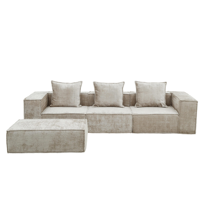 Pole to Pole – Boneless Sofa Nomad Dreisitzer + Ottoman in Creme 3-Sitzer Sofa Pole to Pole
