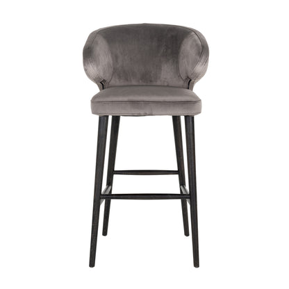 Richmond Interiors Barhocker Indigo stone velvet Barhocker Richmond Interiors