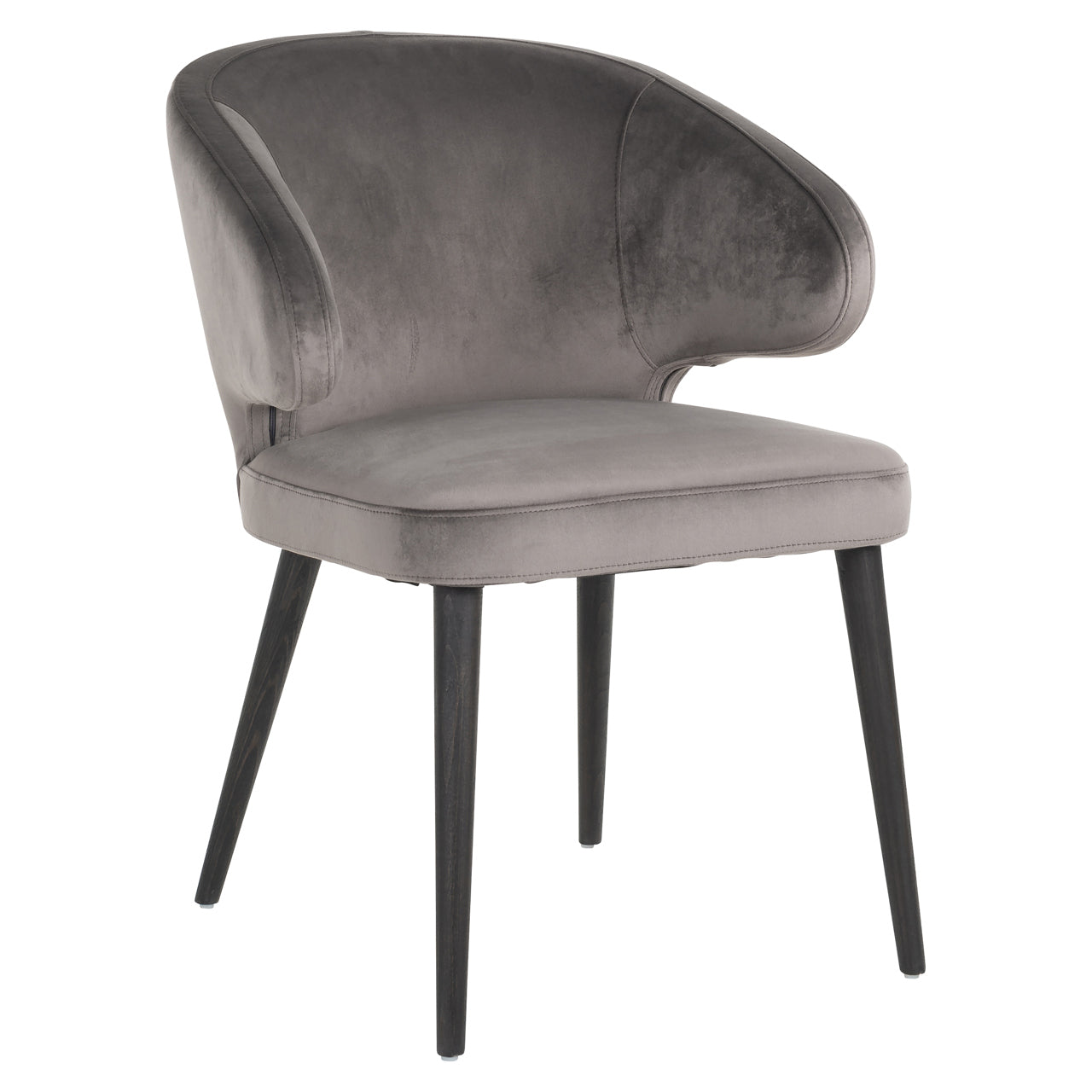 Richmond Interiors Esszimmerstuhl Indigo stone velvet Esszimmerstuhl Richmond Interiors
