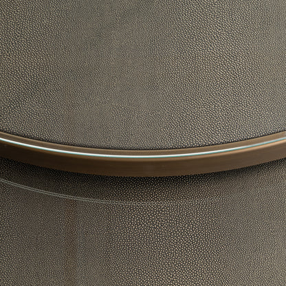 Richmond Interiors Couchtisch Bloomville brass shagreen incl. glass tops (Set of 2) Couchtisch Richmond Interiors