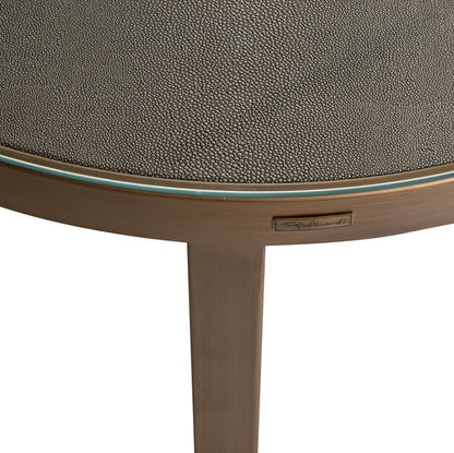 Richmond Interiors Couchtisch Bloomville brass shagreen incl. glass tops (Set of 2) Couchtisch Richmond Interiors