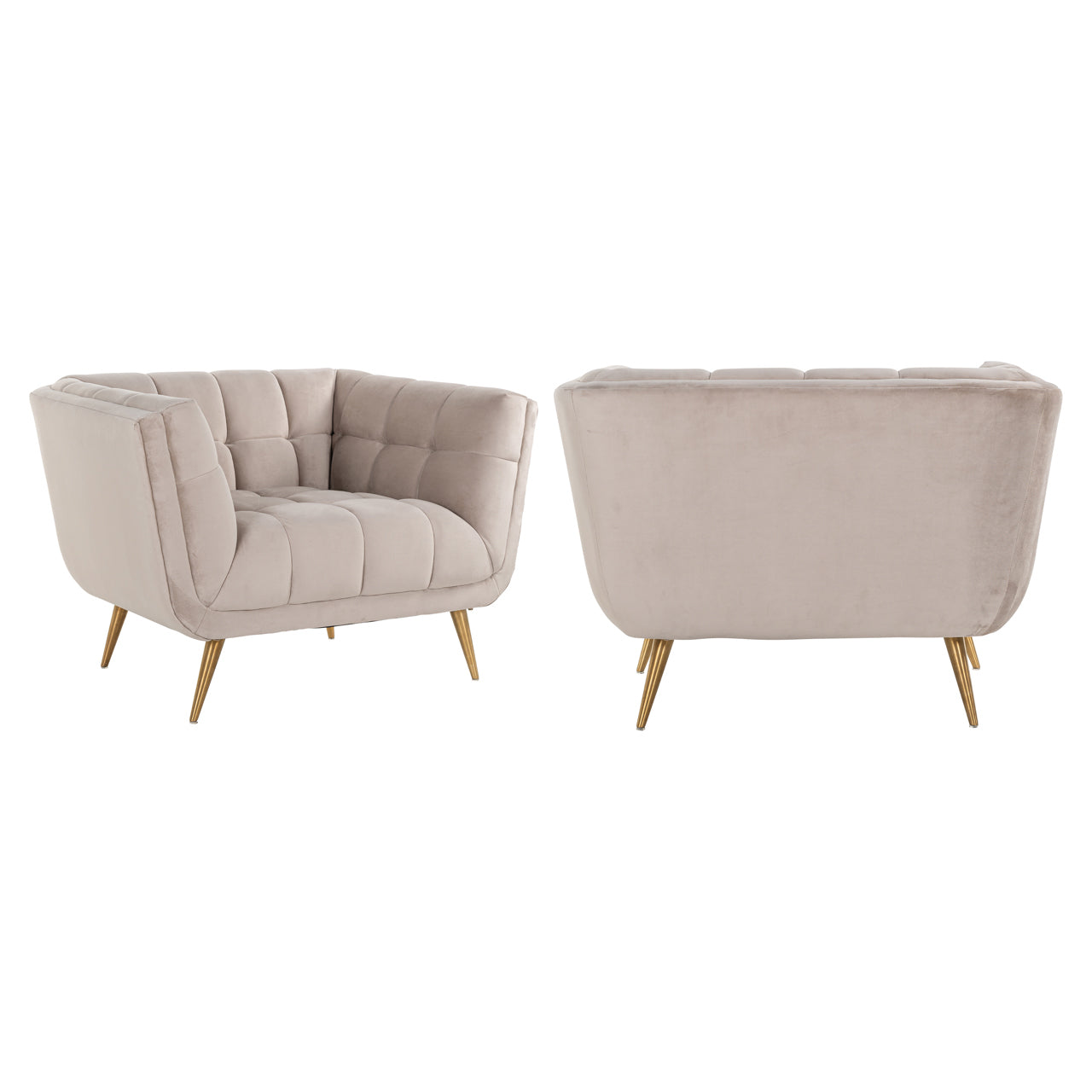 Richmond Interiors Lounge Stuhl Huxley khaki velvet Lounge Stuhl Richmond Interiors