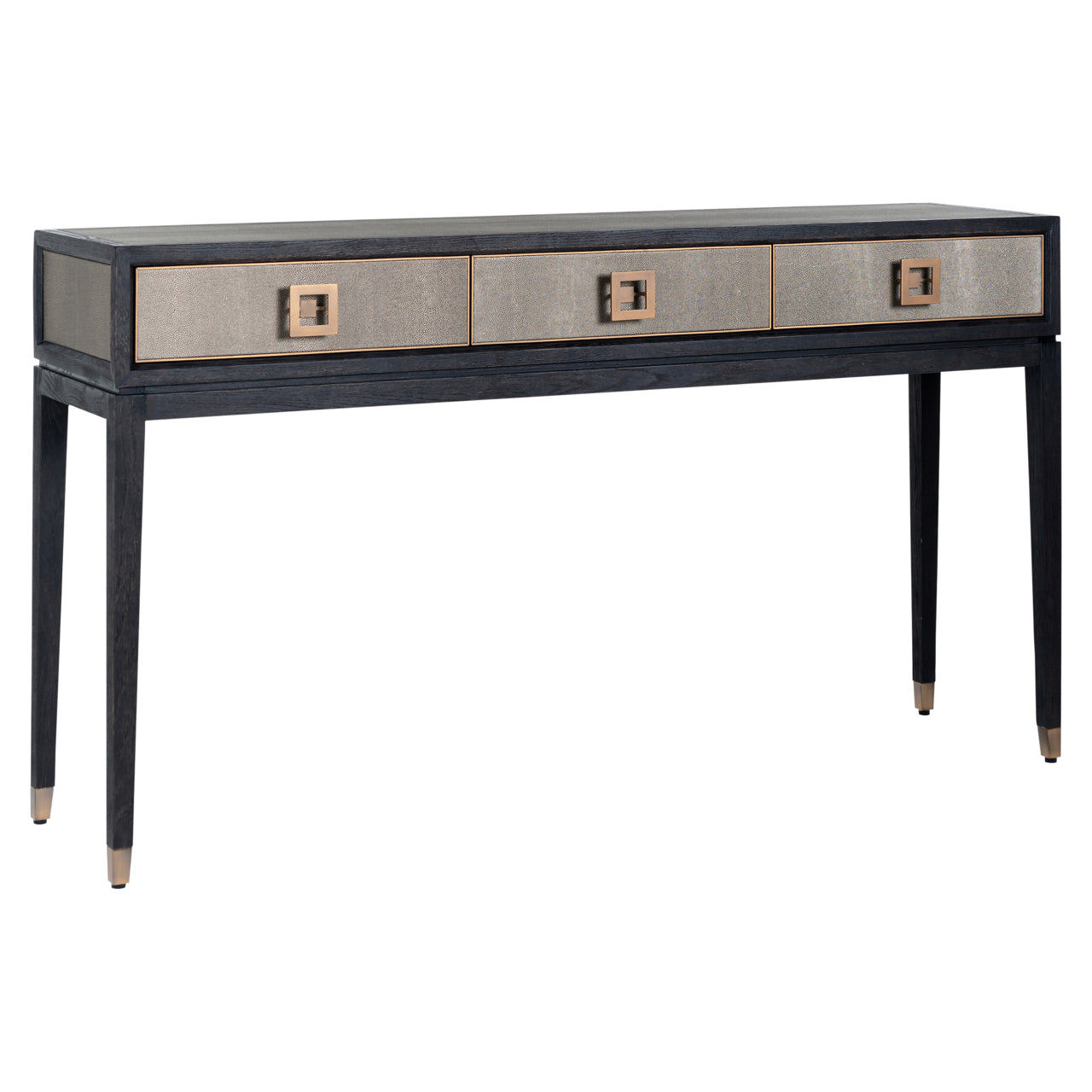 Richmond Interiors Konsole Bloomville brass shagreen Konsole Richmond Interiors
