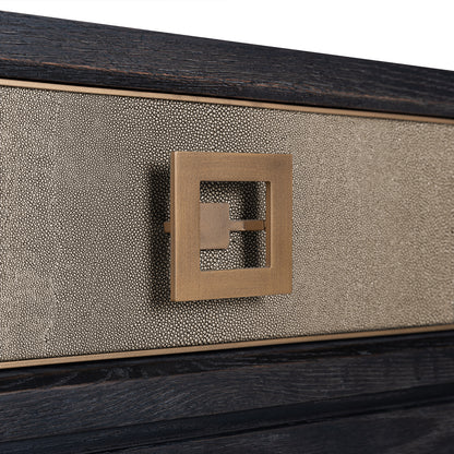 Richmond Interiors Konsole Bloomville brass shagreen Richmond Interiors