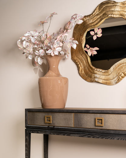Richmond Interiors Konsole Bloomville brass shagreen Konsole Richmond Interiors
