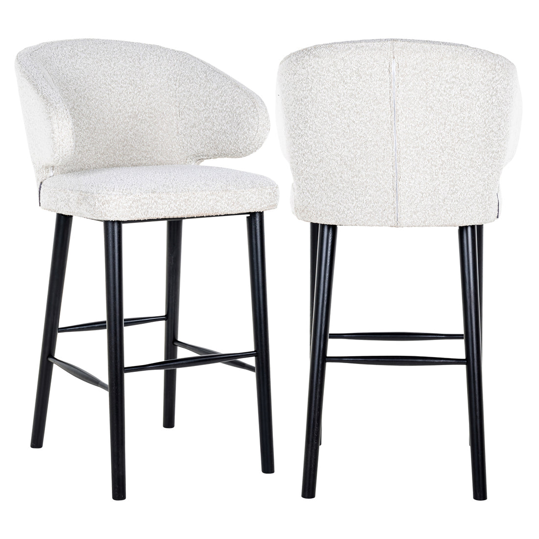 Richmond Interiors Barhocker Indigo white bouclé Barhocker Richmond Interiors