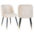 Richmond Interiors Esszimmerstuhl Alicia FR white chenille fire retardant Esszimmerstuhl Richmond Interiors