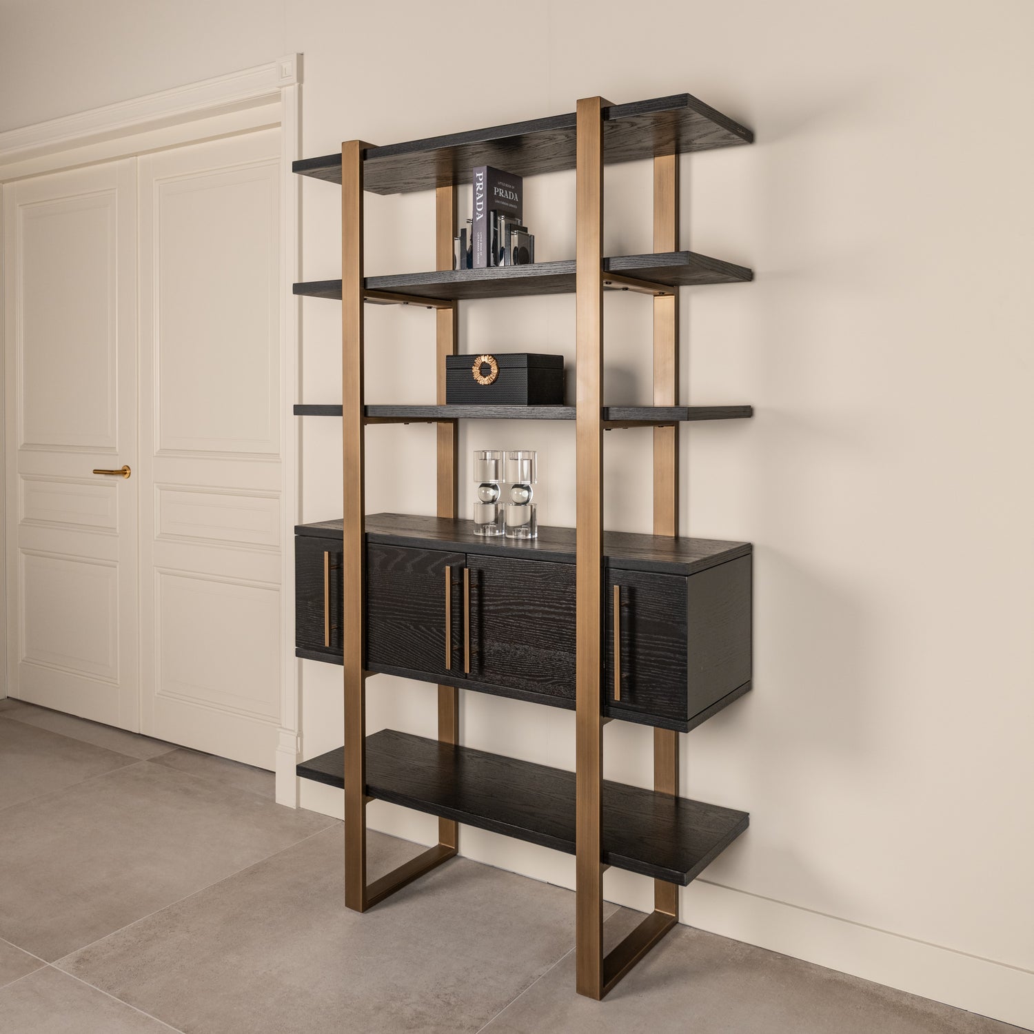 Richmond Interiors Vitrine Cambon dark coffee Vitrine Richmond Interiors