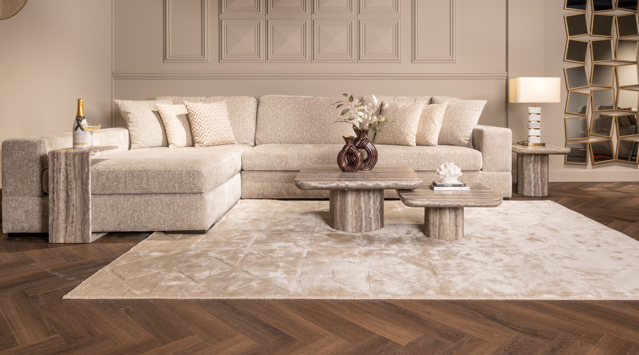 Richmond Interiors Couchtisch Dulce grey (denizly) (Set of 2) Couchtisch Richmond Interiors