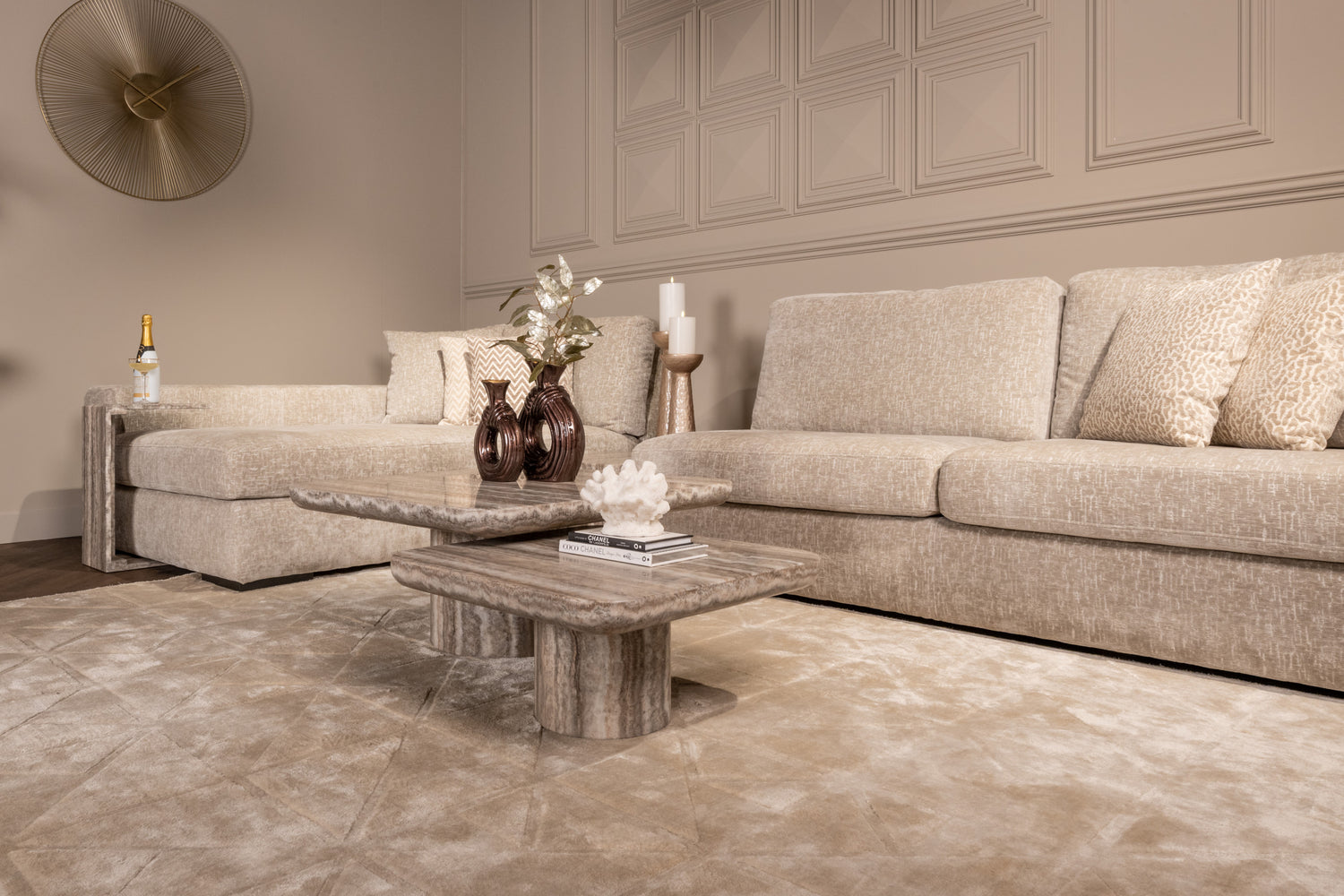 Richmond Interiors Couchtisch Dulce grey  (denizly) (Set of 2)