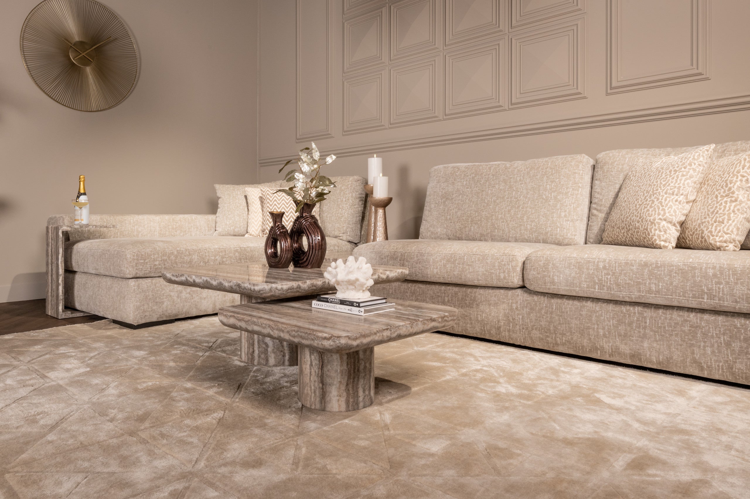 Richmond Interiors Couchtisch Dulce grey  (denizly) (Set of 2)