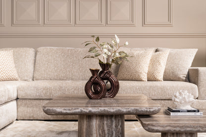 Richmond Interiors Vase Suen dark brown large