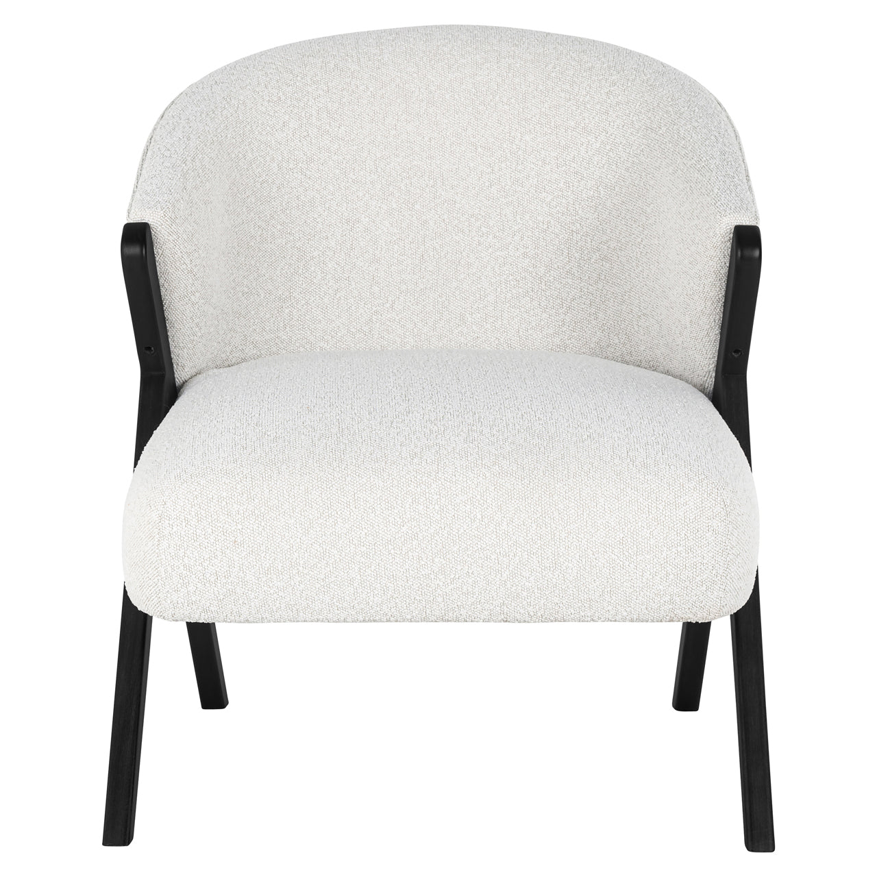 Richmond Interiors Lounge Stuhl Mia white bouclé