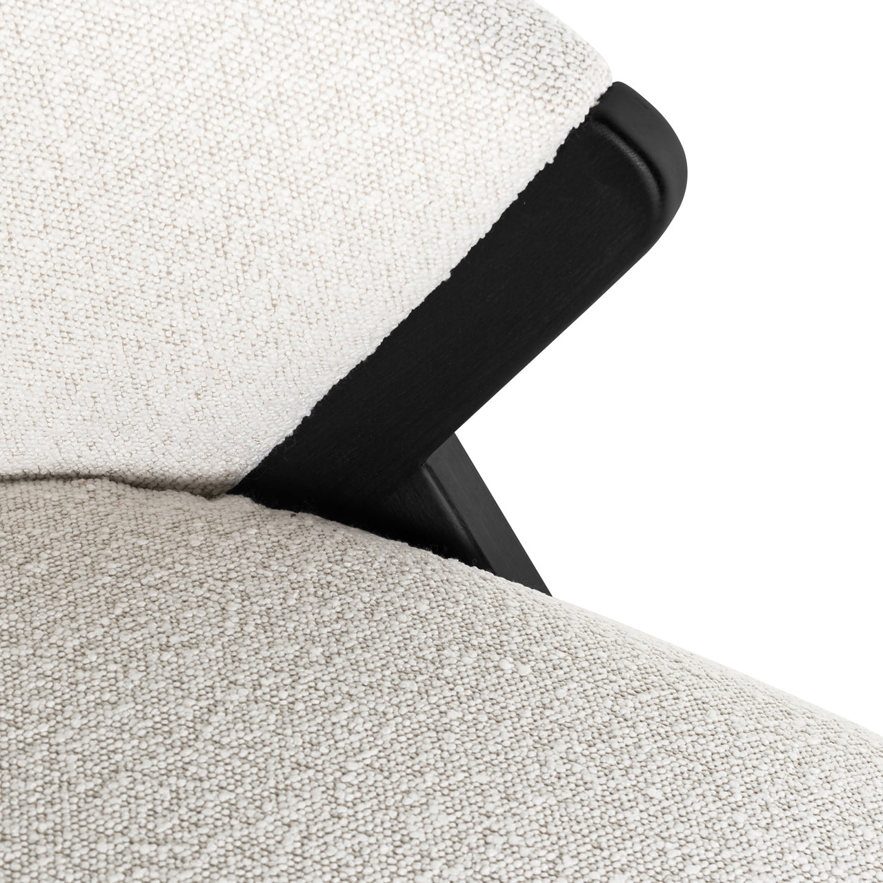 Richmond Interiors Lounge Stuhl Mia white bouclé