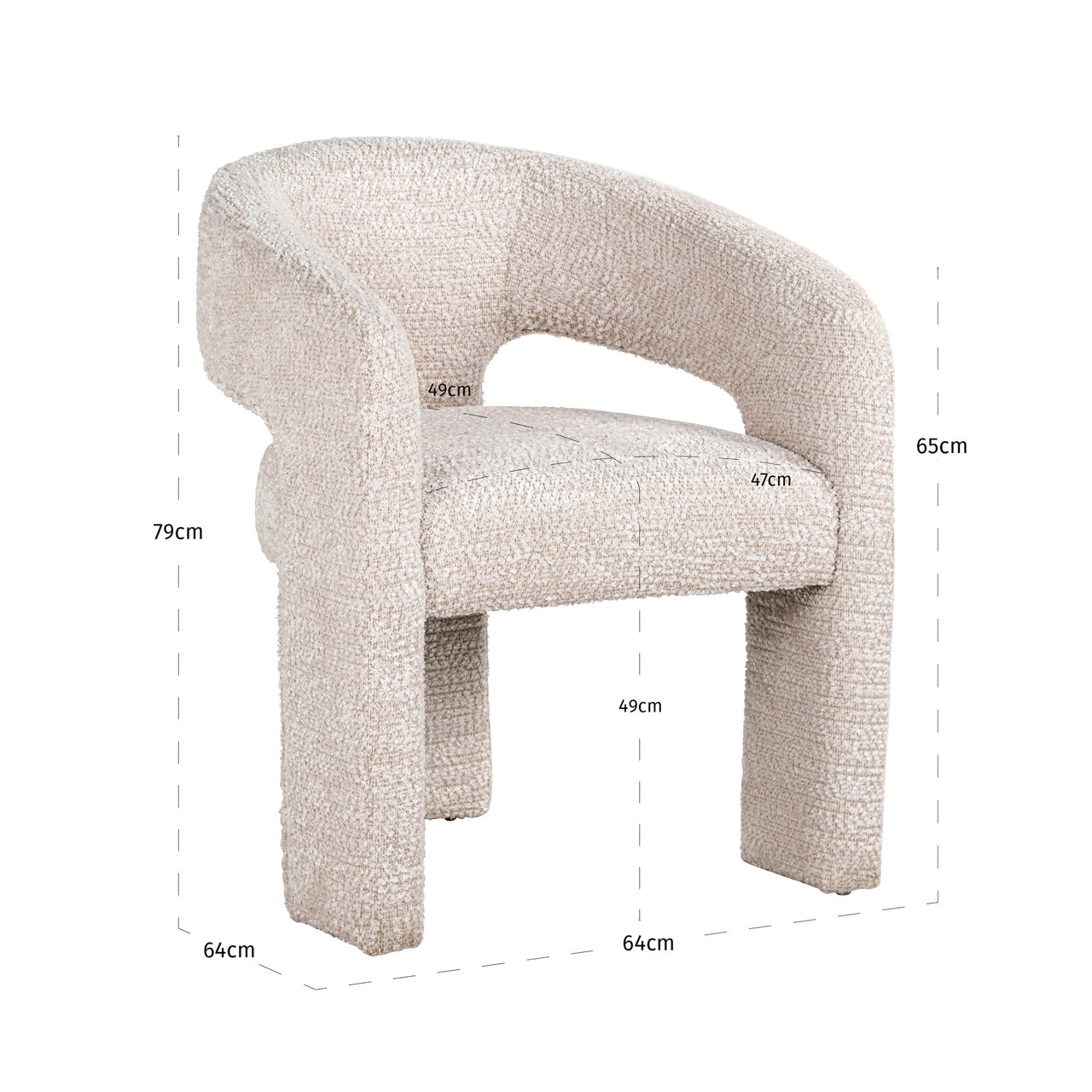 Richmond Interiors Esszimmerstuhl Belle lovely cream fire retardant Esszimmerstuhl Richmond Interiors