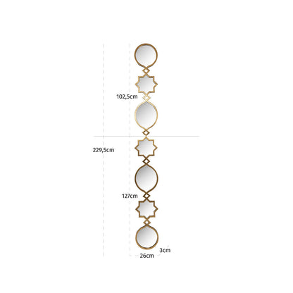 Richmond Interiors Spiegel Babice gold Richmond Interiors