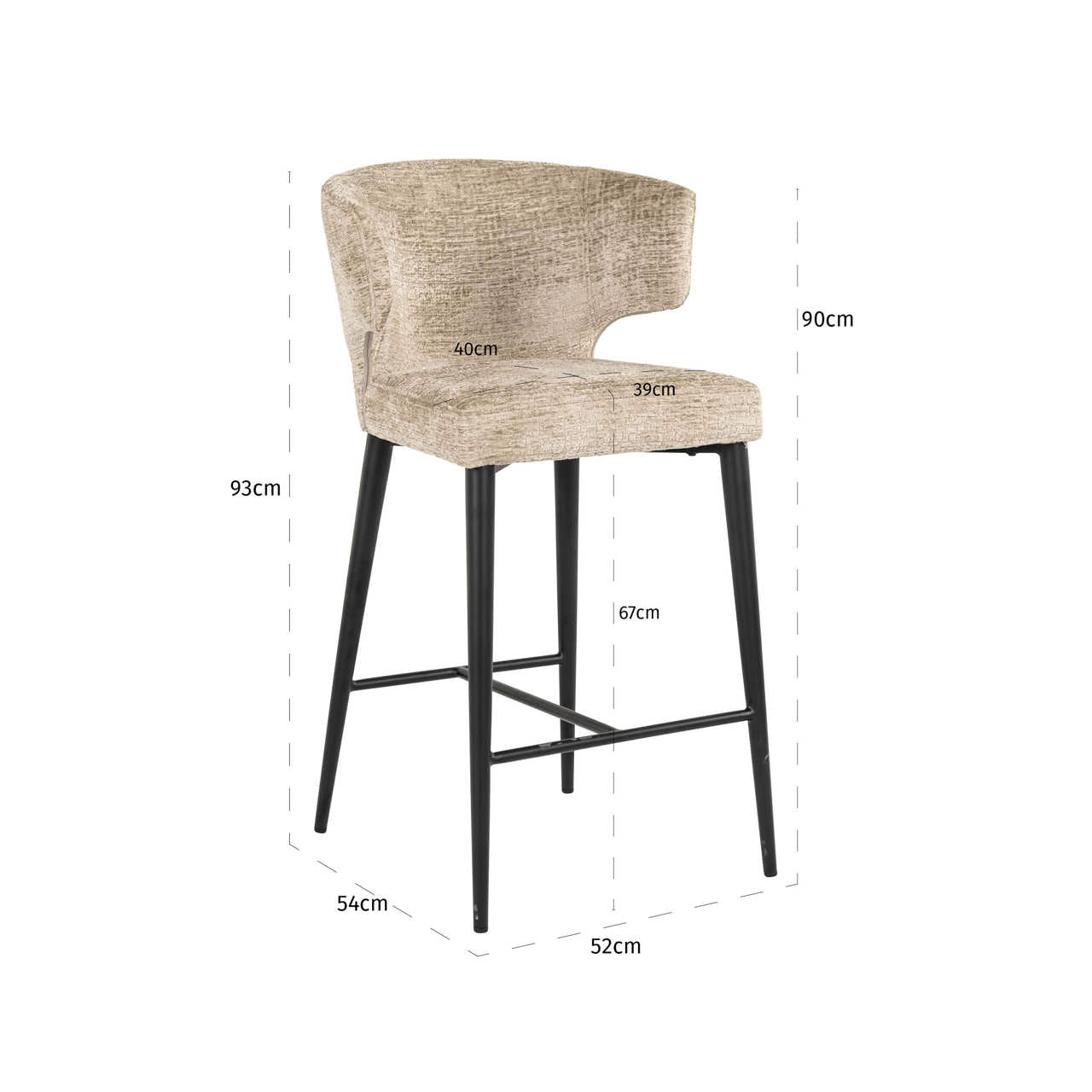 Richmond Interiors Thekenstuhl Taylor desert fusion fire retardant Thekenstuhl Richmond Interiors
