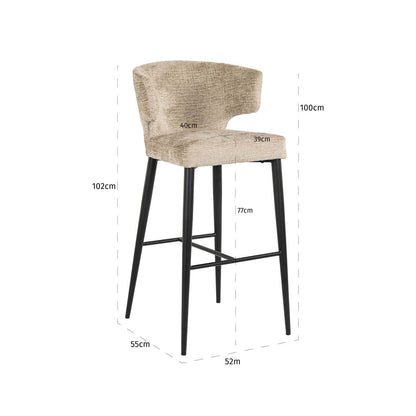 Richmond Interiors Barhocker Taylor desert fusion fire retardant Barhocker Richmond Interiors