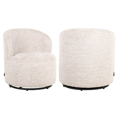 Richmond Interiors Lounge Stuhl Jackie lovely cream swivel kids Lounge Stuhl Richmond Interiors