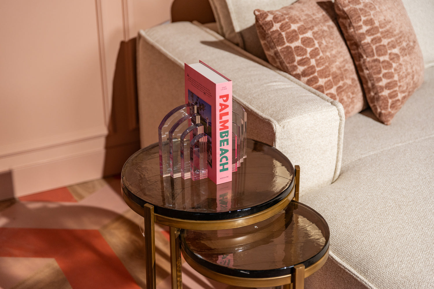 Richmond Interiors Beistelltisch Cleo gold (Set of 2) Beistelltisch Richmond Interiors
