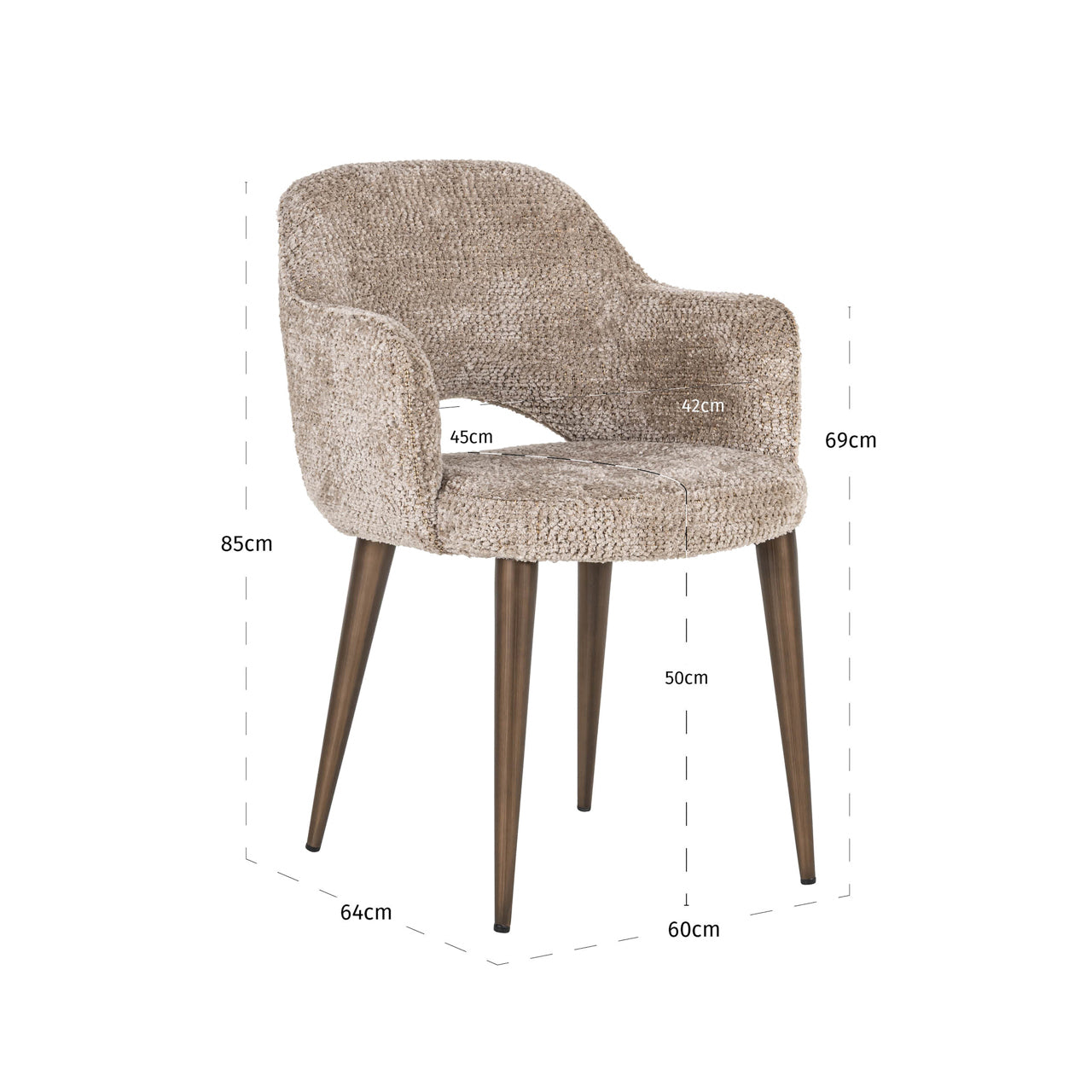 Richmond Interiors Esszimmerstuhl Delphina lovely nature fire retardant Esszimmerstuhl Richmond Interiors