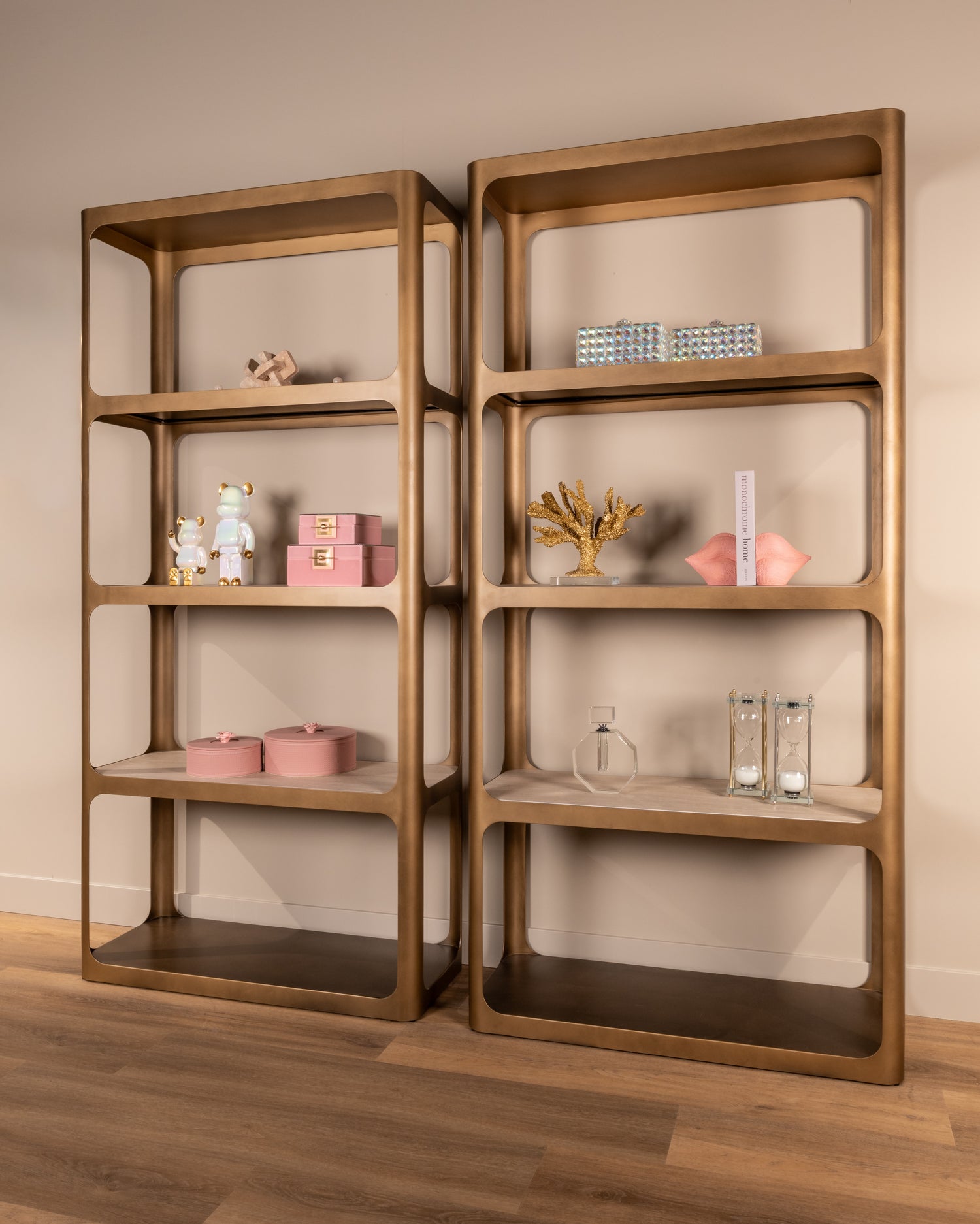 Richmond Interiors Vitrine Claridge gold antique Vitrine Richmond Interiors