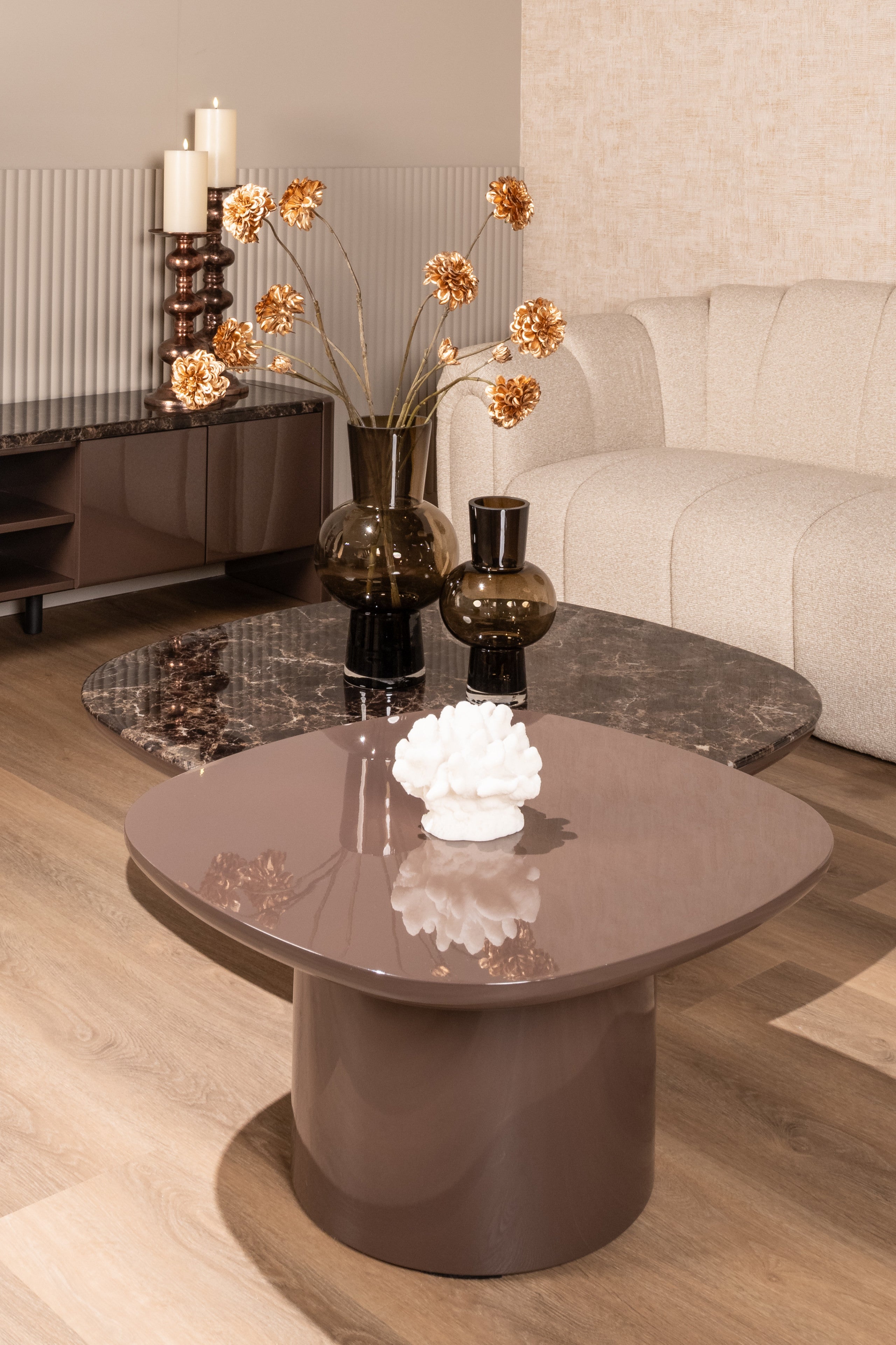 Richmond Interiors Beistelltisch Almundi chocolat brown Beistelltisch Richmond Interiors