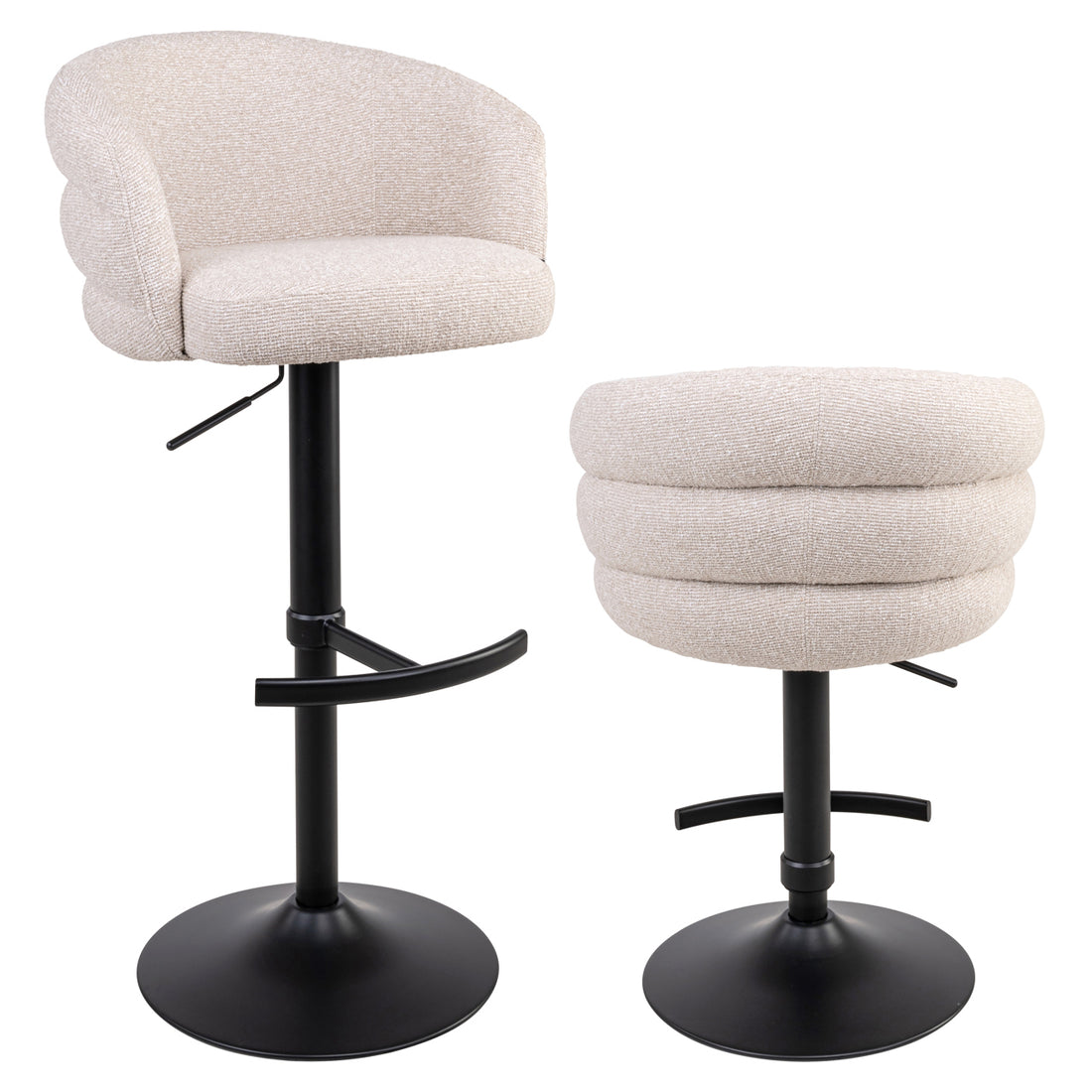 Richmond Interiors Barhocker Nikki biscotti swivel fire retardant Barhocker Richmond Interiors