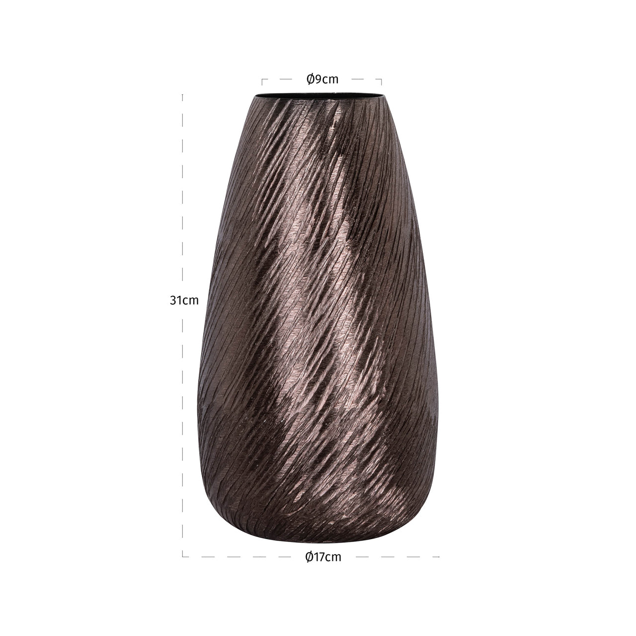 Richmond Interiors Vase Rizzo bronze