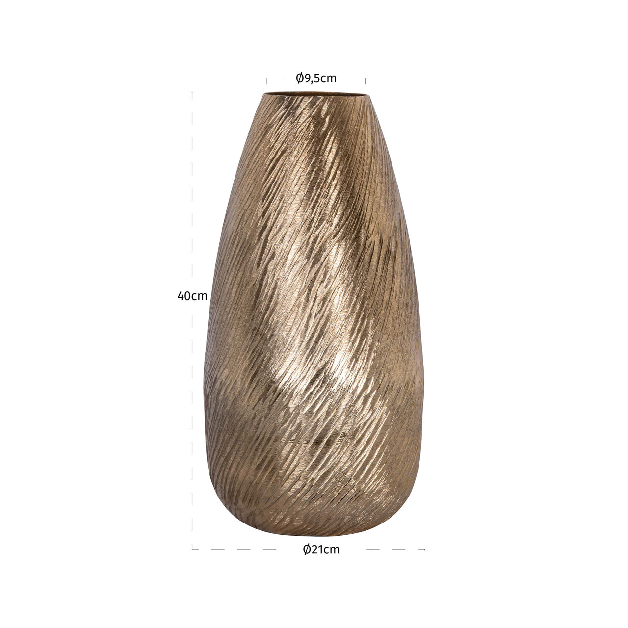 Richmond Interiors Vase Riza gold