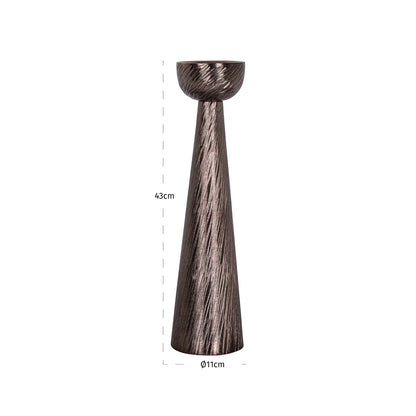 Richmond Interiors Kerzenhalter Saphira smoke small Kerzenhalter Richmond Interiors