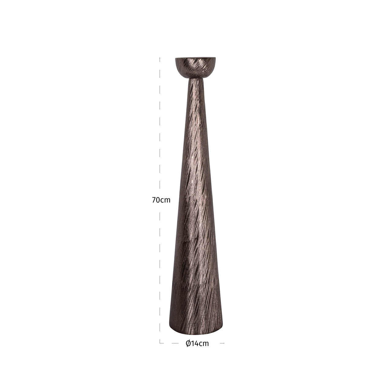 Richmond Interiors Kerzenhalter Saphira smoke large Kerzenhalter Richmond Interiors