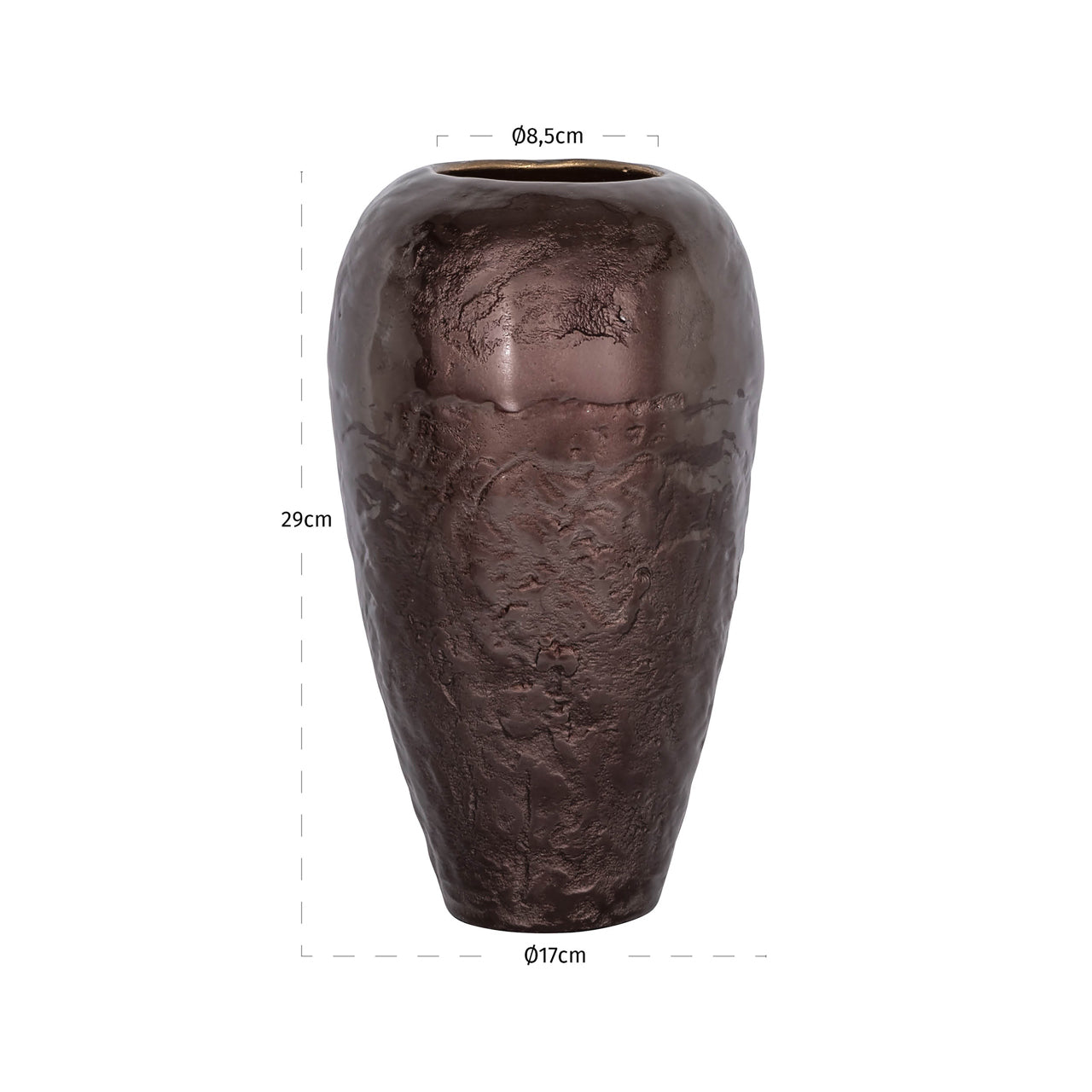 Richmond Interiors Vase Jillisa dark brown