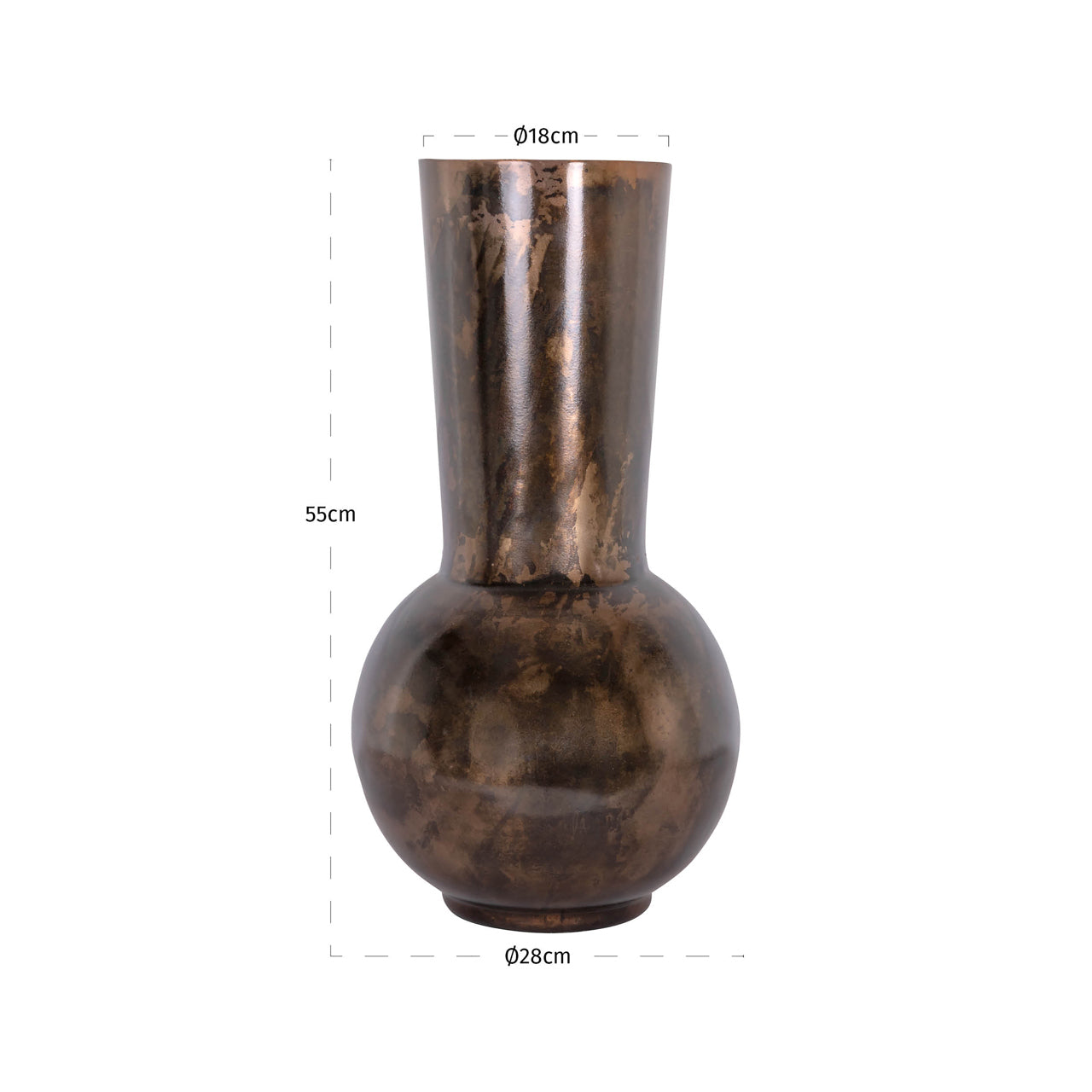 Richmond Interiors Vase Jolise copper large