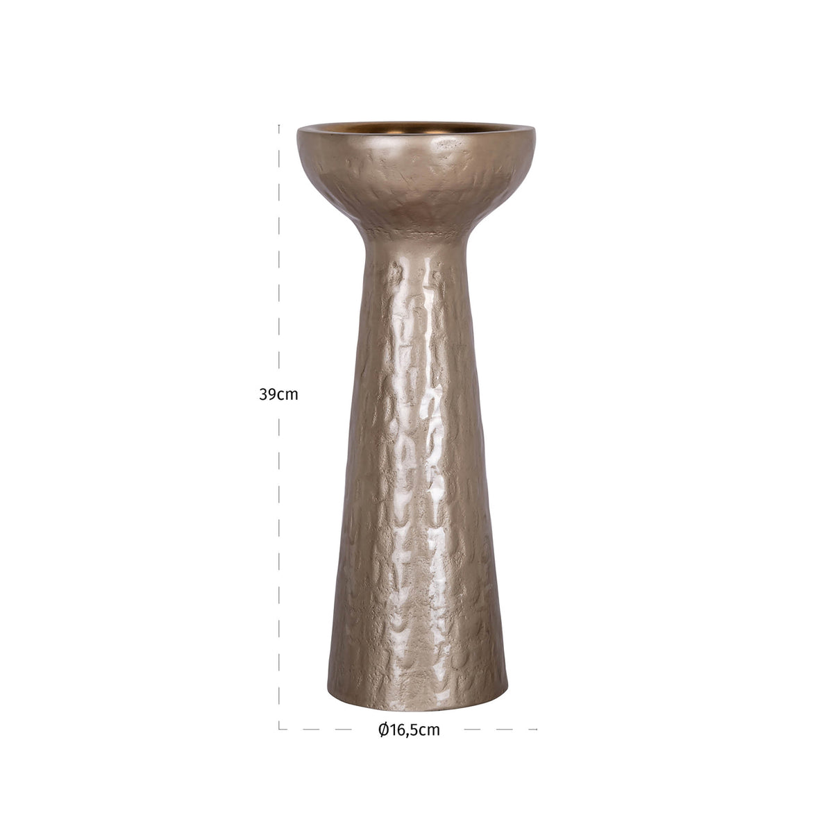 Richmond Interiors Kerzenhalter Juana beige small Richmond Interiors