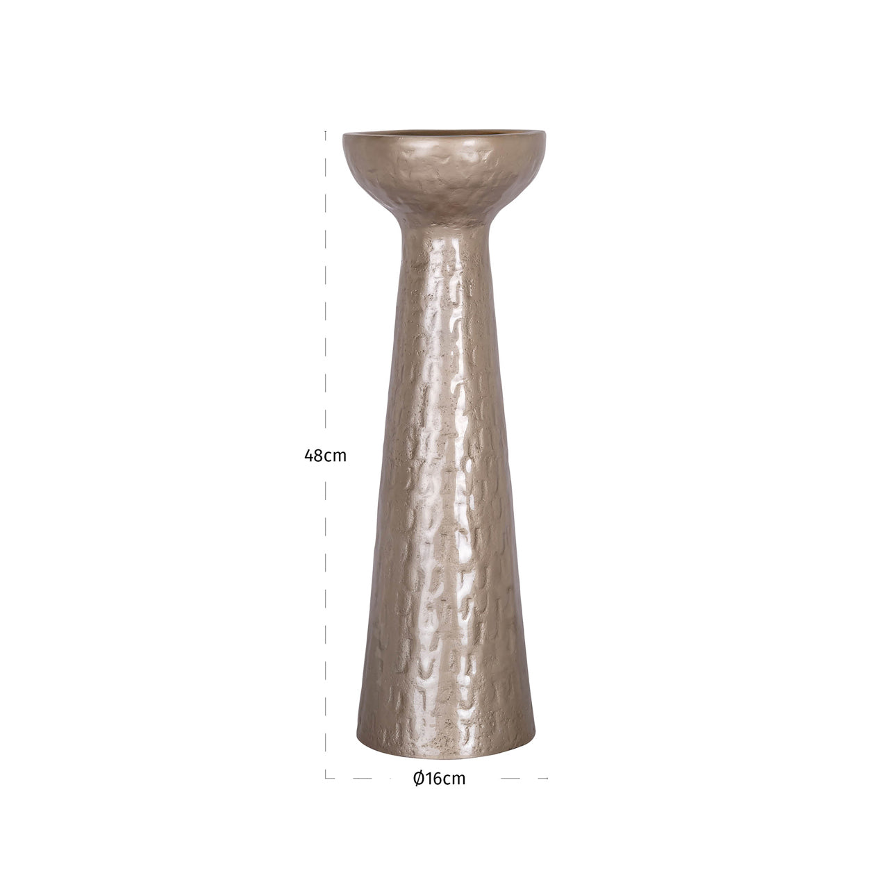 Richmond Interiors Kerzenhalter Juana beige large Kerzenhalter Richmond Interiors
