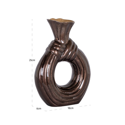 Richmond Interiors Vase Suen dark brown small Richmond Interiors
