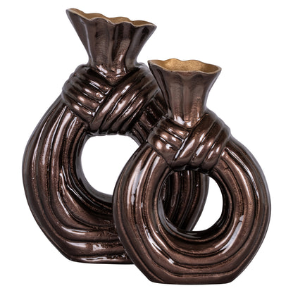 Richmond Interiors Vase Suen dark brown small Richmond Interiors